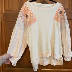 We the Free Longsleeve Patchwork Blouse